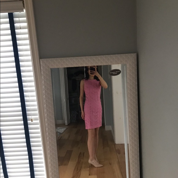 Talbots Pink midi dress - Picture 2 of 5